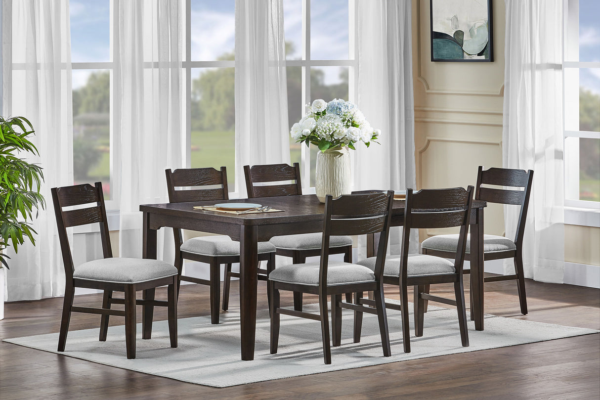 Higgins - Dining Table - Dark oak by Crown Mark | Bel Furniture