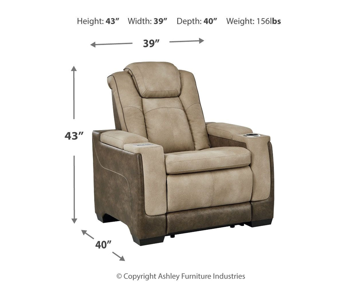 Next-gen Durapella - Pwr Recliner/Adj Headrest by Signature Design by Ashley® | Bel Furniture