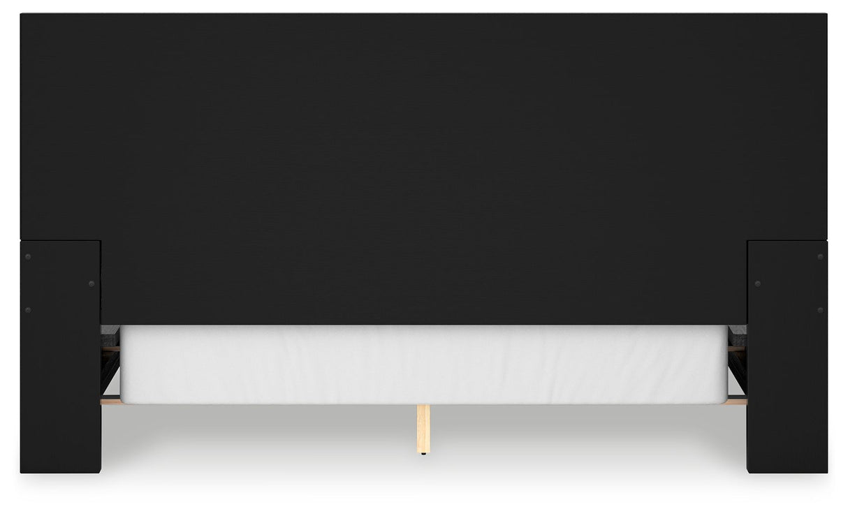 Londer - Black - California King Panel Bed by Millennium® by Ashley | Bel Furniture