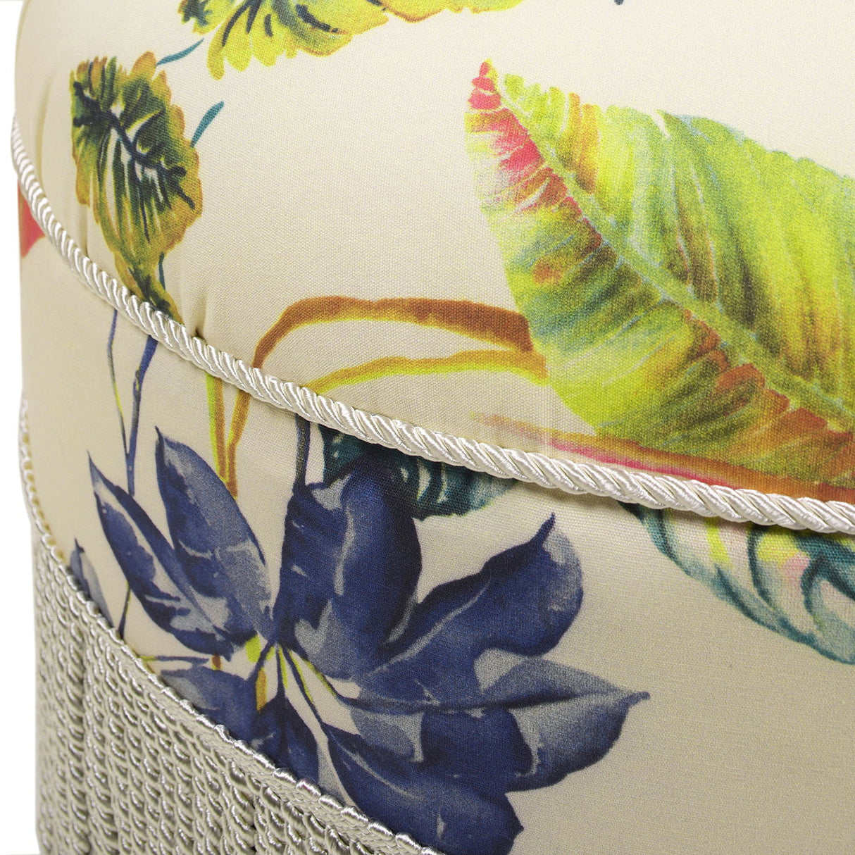 Yolanda - Round Upholstered Accent Ottoman by Jennifer Taylor Home | Bel Furniture