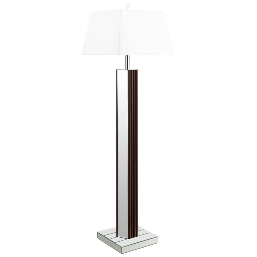 Elena - Square Tapered Mirrored Lamp by Coaster Fine Furniture | Bel Furniture