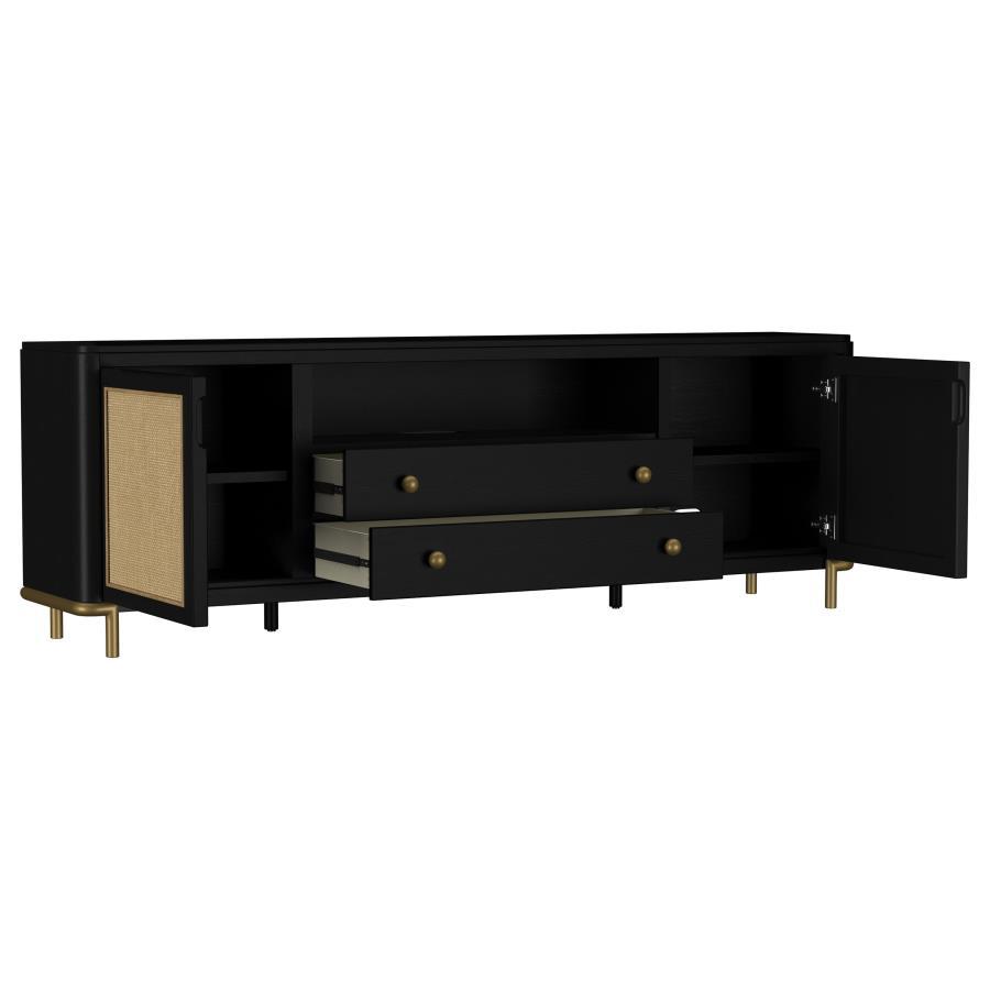 Arini - Rattan Cane 2-Door TV Stand Media Console by Coaster Fine Furniture | Bel Furniture