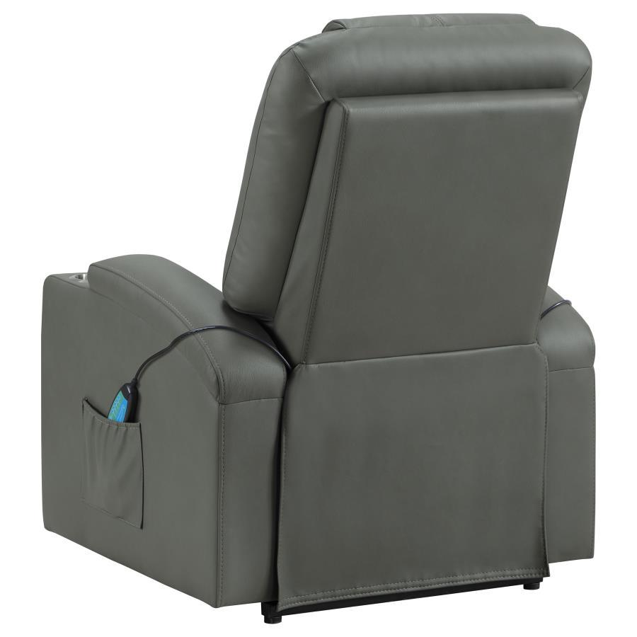 Armstrong - Upholstered Power Lift Massage Recliner