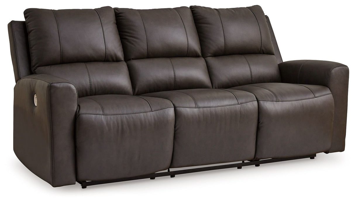 Boxmere - 3 Pc. - Power Reclining Sofa, Power Reclining Loveseat With Console, Power Rocker Recliner - Storm