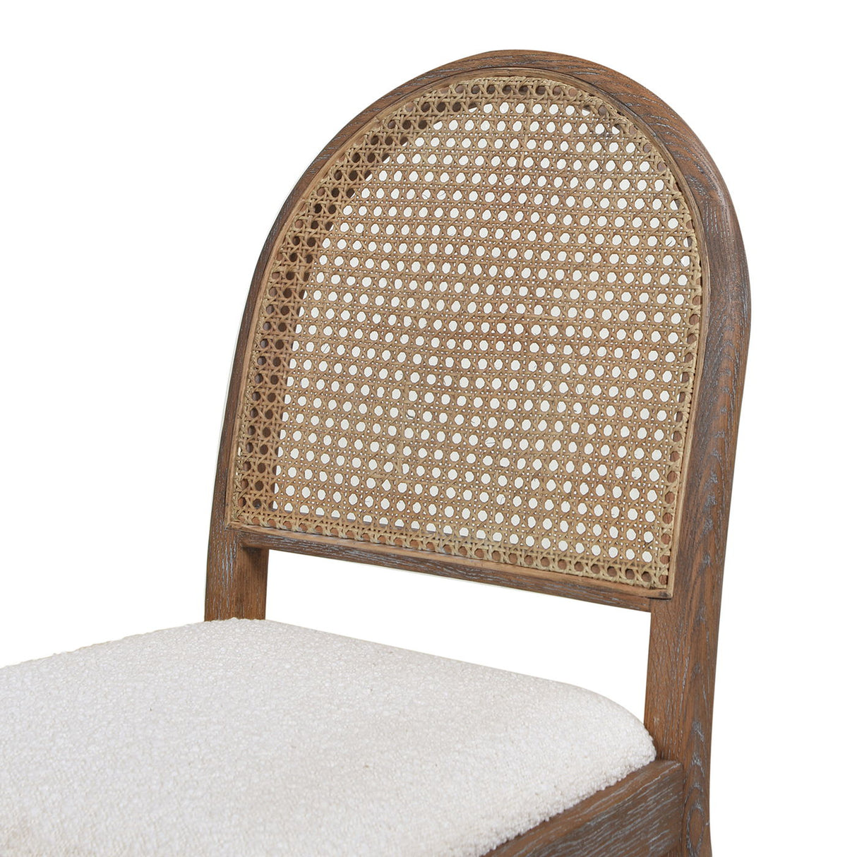 Panama - Curved Cane Side Dining Chair (Set of 2) by Jennifer Taylor Home | Bel Furniture