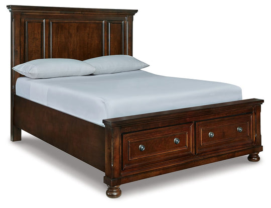Porter - Panel Storage Bed Dark Brown by Millennium® by Ashley | Bel Furniture