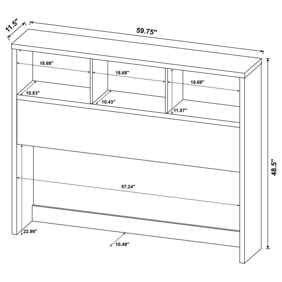 Westpark - Bookcase Headboard by Coaster Fine Furniture | Bel Furniture