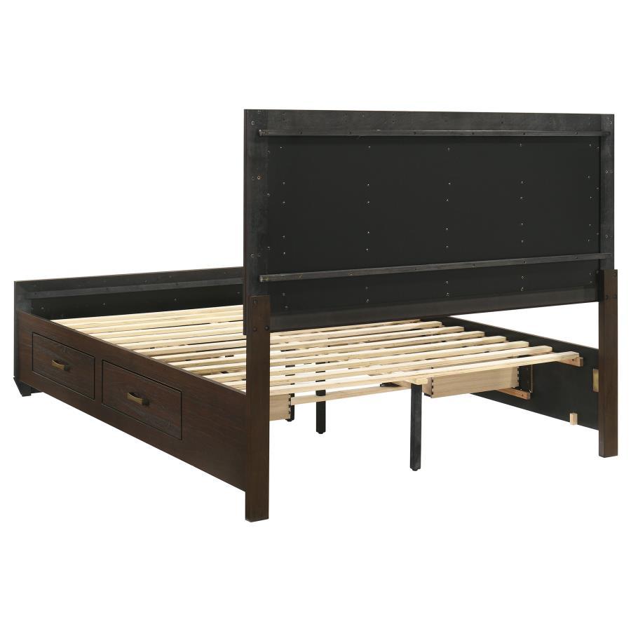 Kauffman - Wood Storage Panel Bed by CoasterEveryday | Bel Furniture