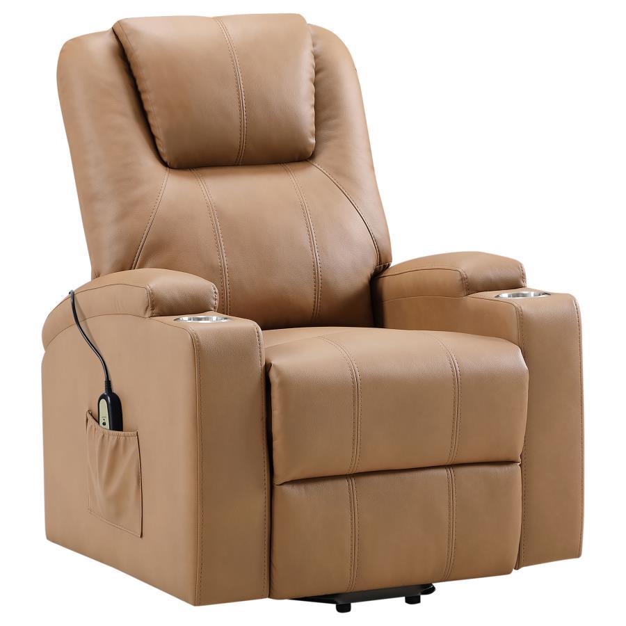 Armstrong - Upholstered Power Lift Massage Recliner by Coaster Fine Furniture | Bel Furniture