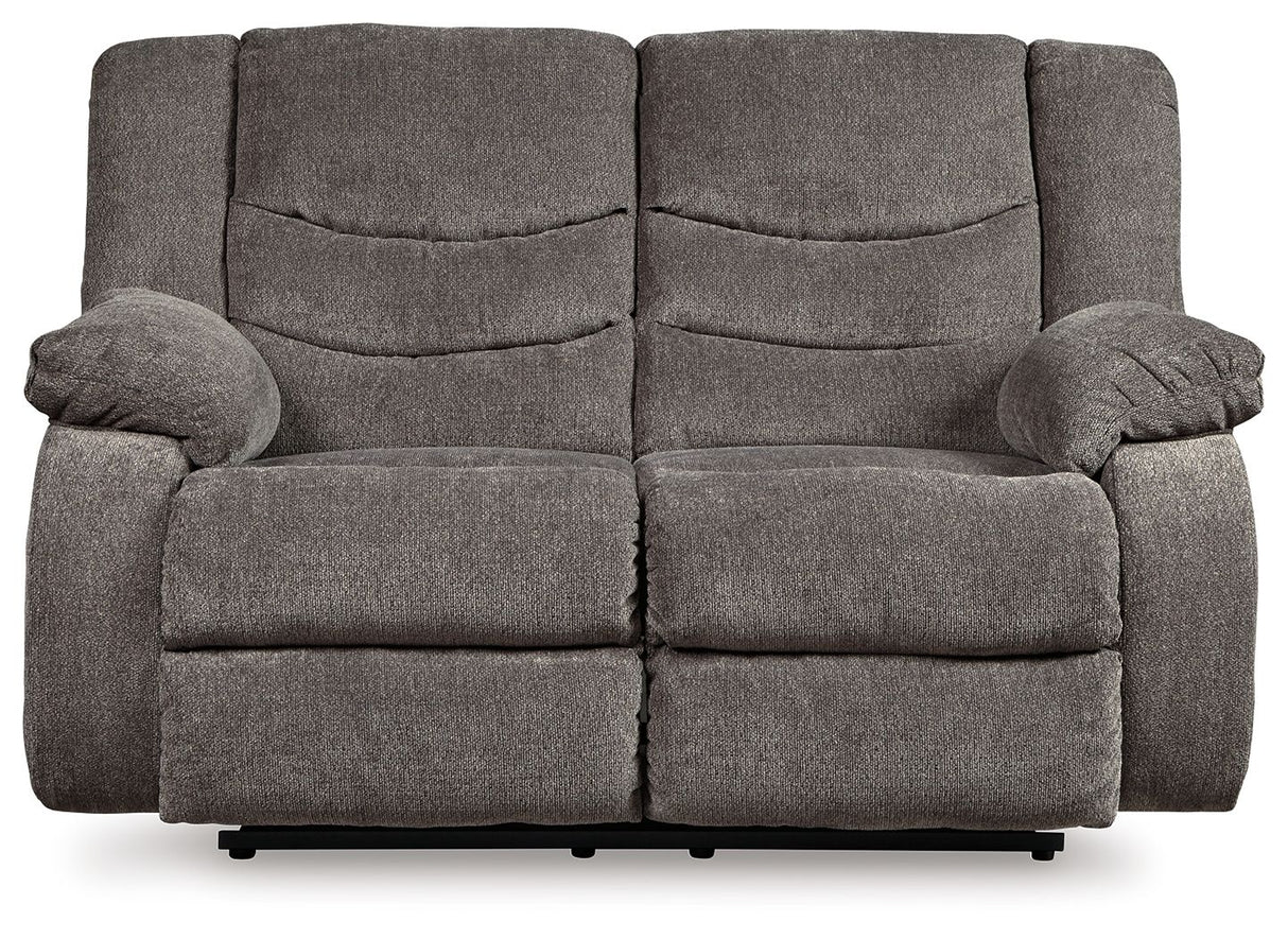 Tulen Reclining Loveseat Gray