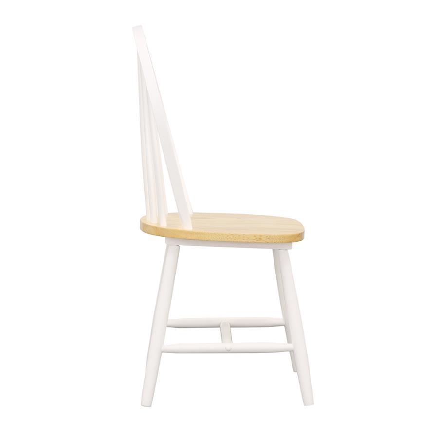 Cinder - Wood Dining Side Chair (Set of 4) - White by CoasterEveryday | Bel Furniture