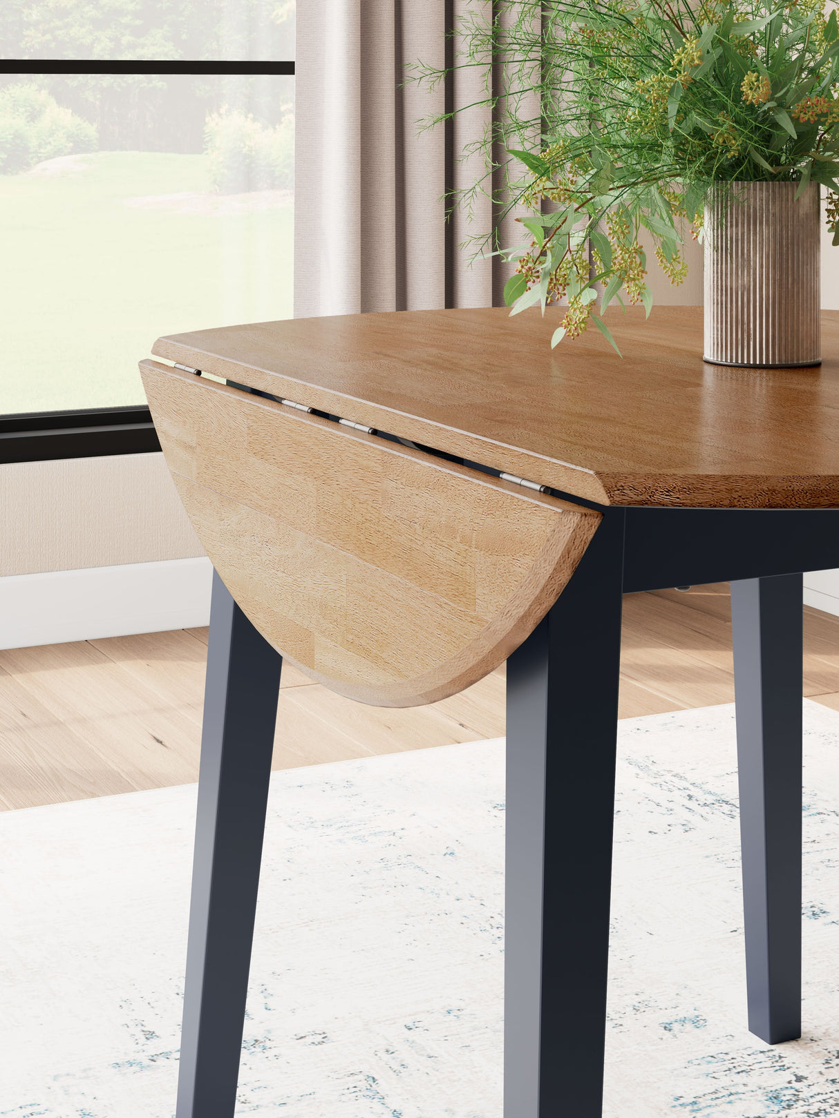 Gesthaven - Round Dining Room Drop Leaf Table by Signature Design by Ashley® | Bel Furniture