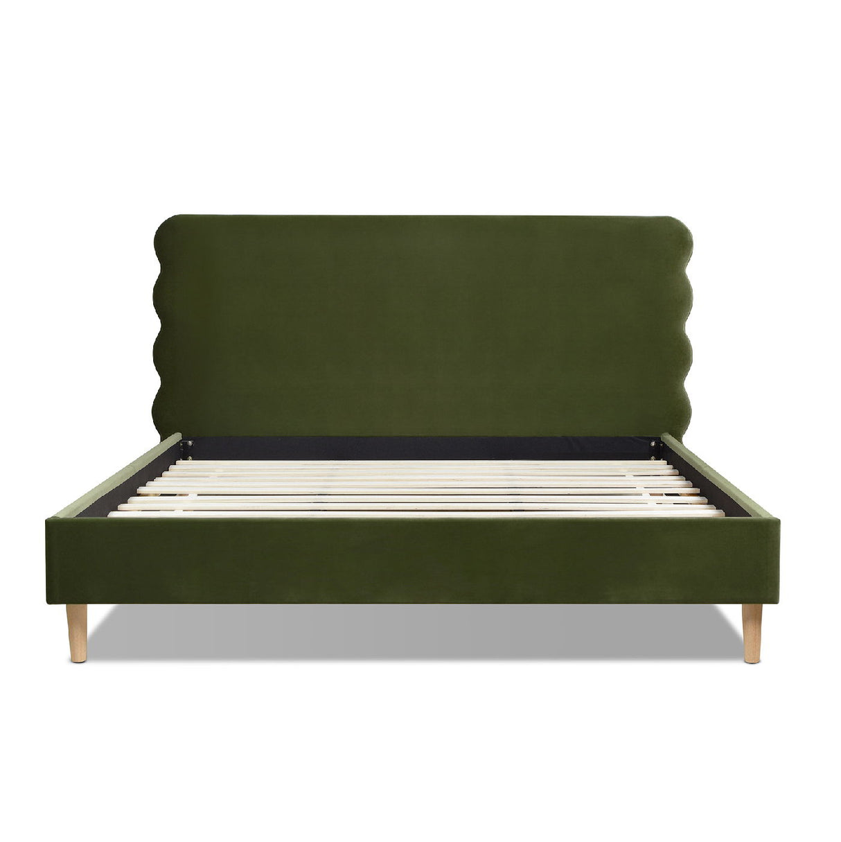 Stockholm - Modern Wavy Headboard Platform Bed by Jennifer Taylor Home | Bel Furniture