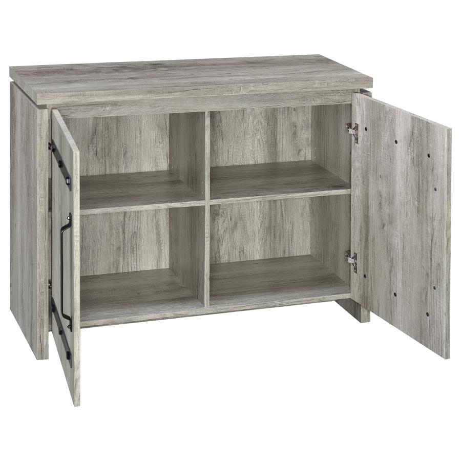 Enoch - 2 Door Engineered Wood Accent Cabinet - Gray Driftwood by CoasterEveryday | Bel Furniture