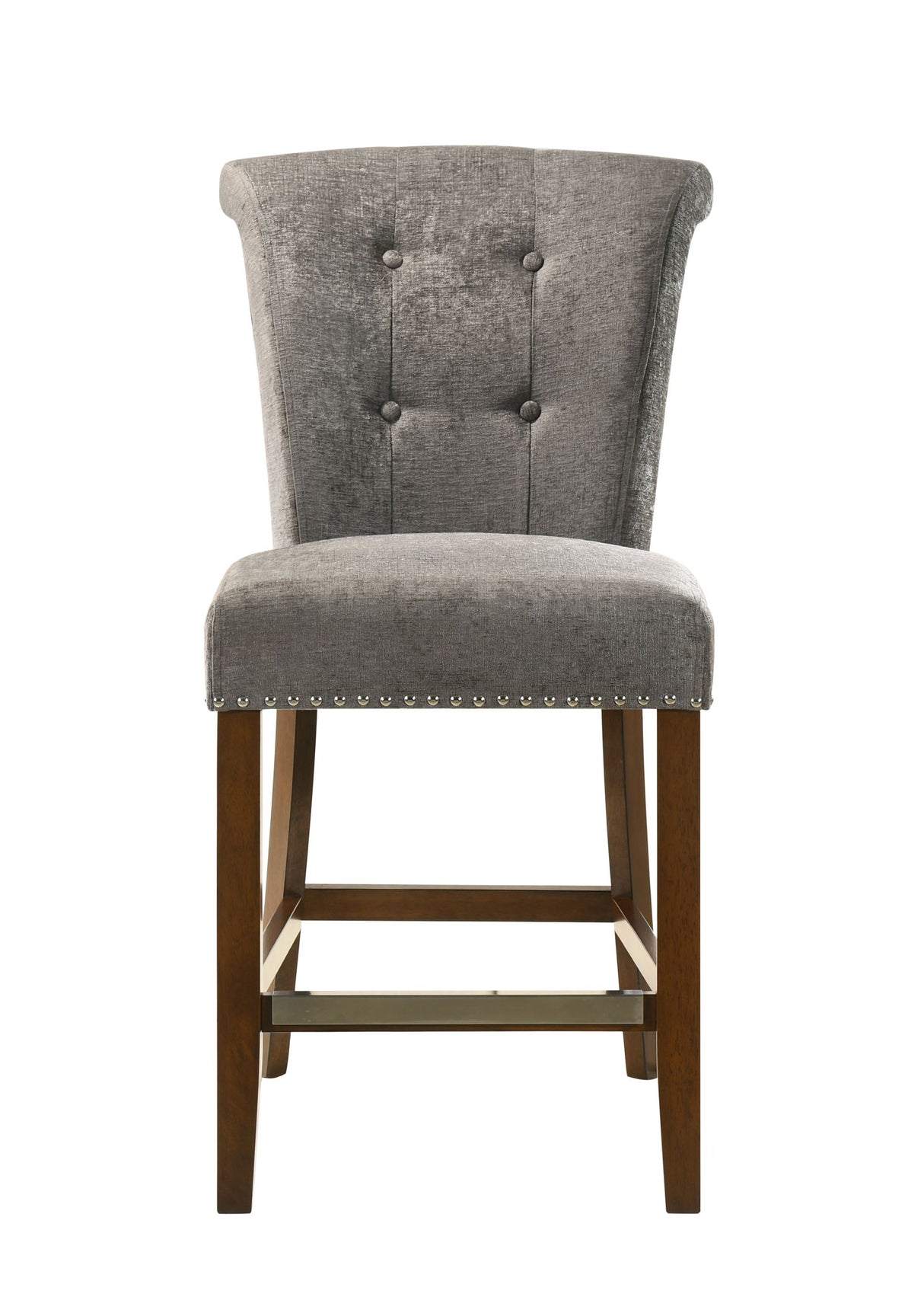 Auggie - 20.5" Fabric Counter Height Chair With Nailhead Trim by Lilola Home | Bel Furniture