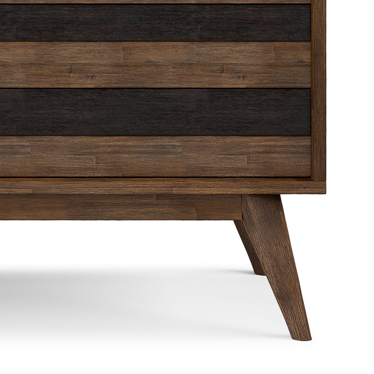 Clarkson - TV Stand - Rustic Natural Aged Brown by Simpli-Home | Bel Furniture