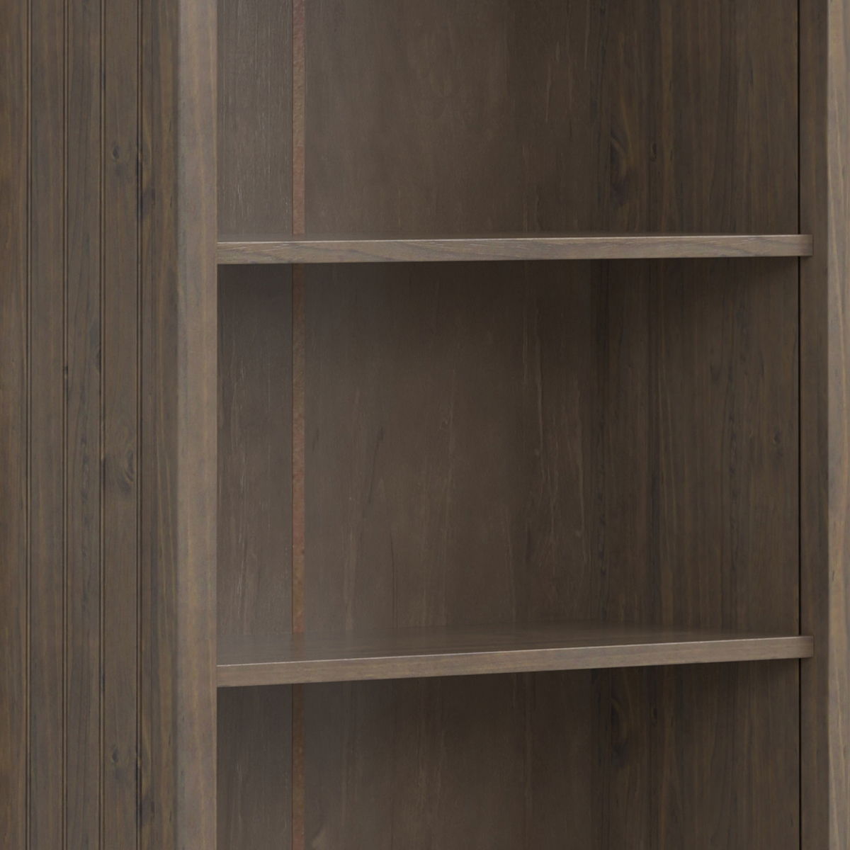 Lev - Bookcase - Smoky Brown by Simpli-Home | Bel Furniture