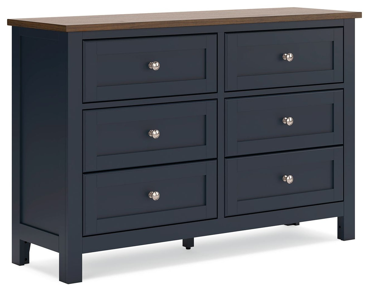 Landocken - Brown / Blue - Dresser by Signature Design by Ashley® | Bel Furniture