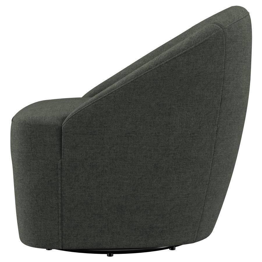 Leon - Upholstered Barrel Accent Swivel Chair by Coaster Fine Furniture | Bel Furniture