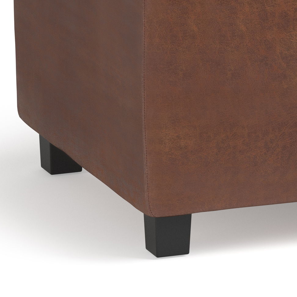 Avalon - Upholstered Storage Ottoman by Simpli-Home | Bel Furniture