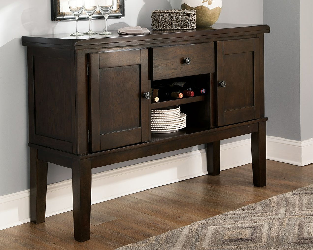 Haddigan - Dark Brown - Dining Room Server by Signature Design by Ashley® | Bel Furniture