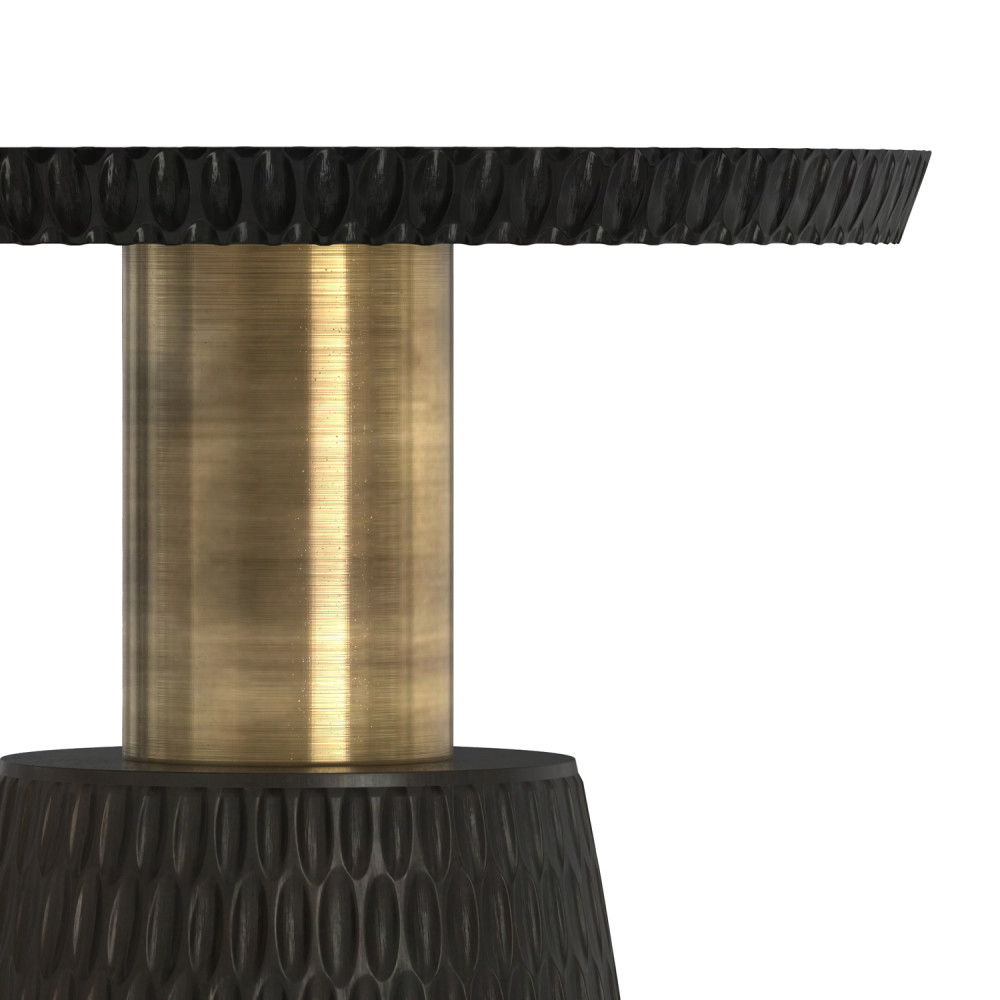 Breanna - Side Table - Black / Gold by Simpli-Home | Bel Furniture