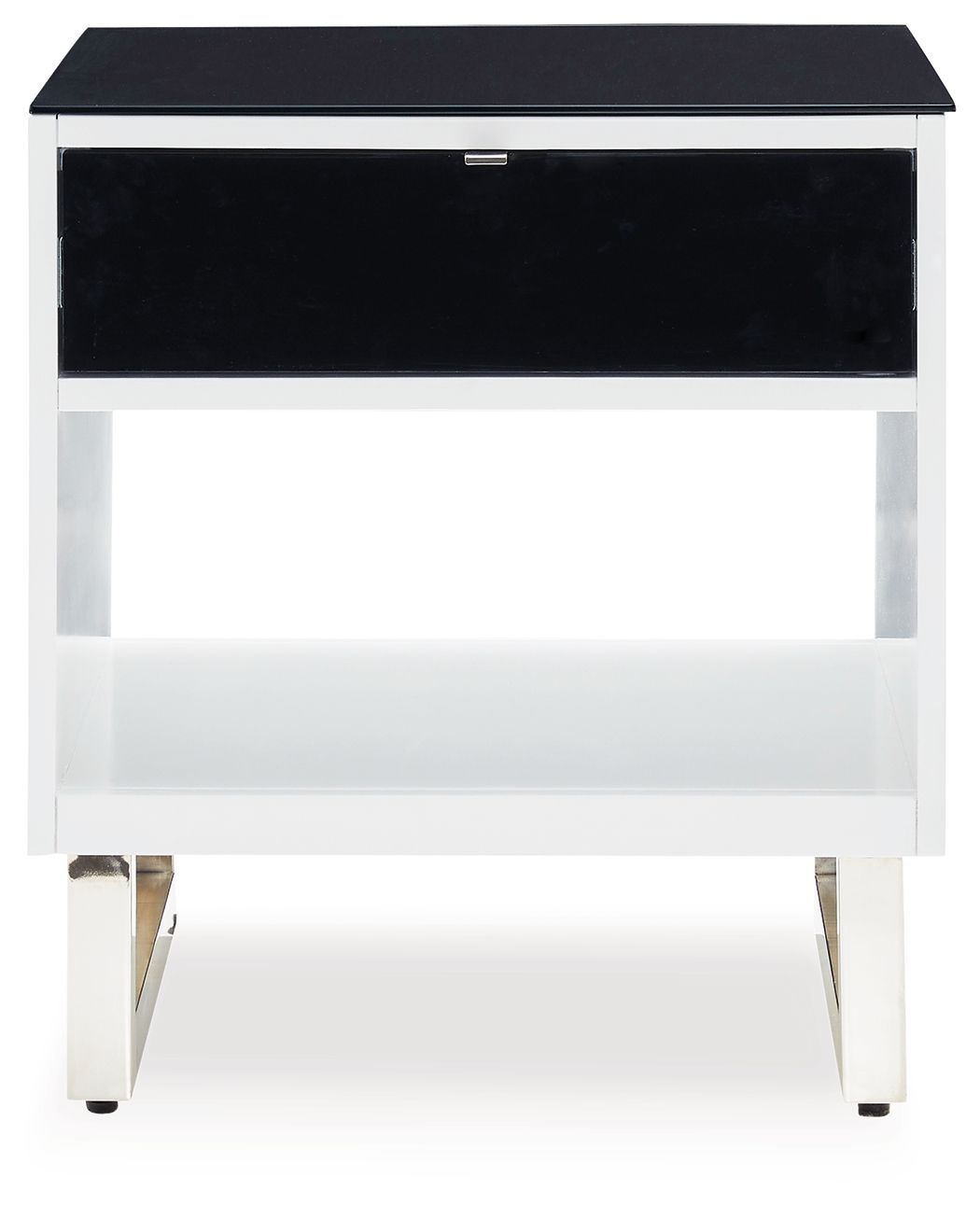 Gardoni - White / Black - Rectangular End Table by Signature Design by Ashley® | Bel Furniture