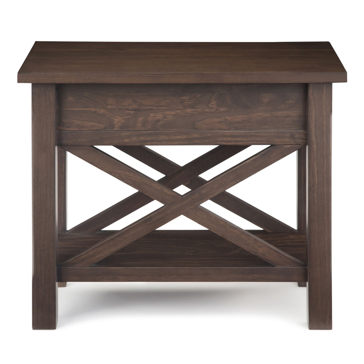 Kitchener - Narrow Side Table - Warm Walnut Brown by Simpli-Home | Bel Furniture