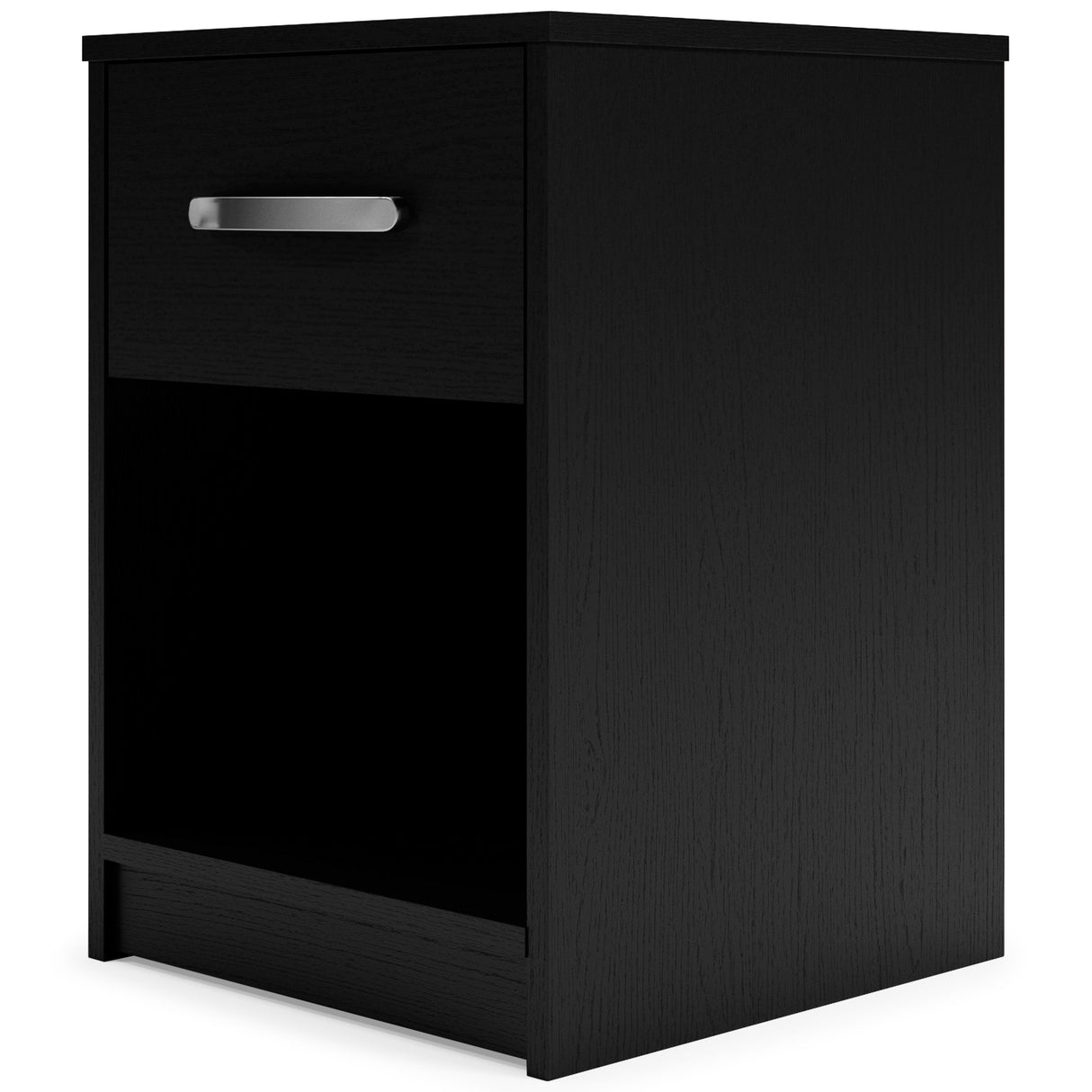 Finch - Black - One Drawer Night Stand - 23" Height by Signature Design by Ashley® | Bel Furniture
