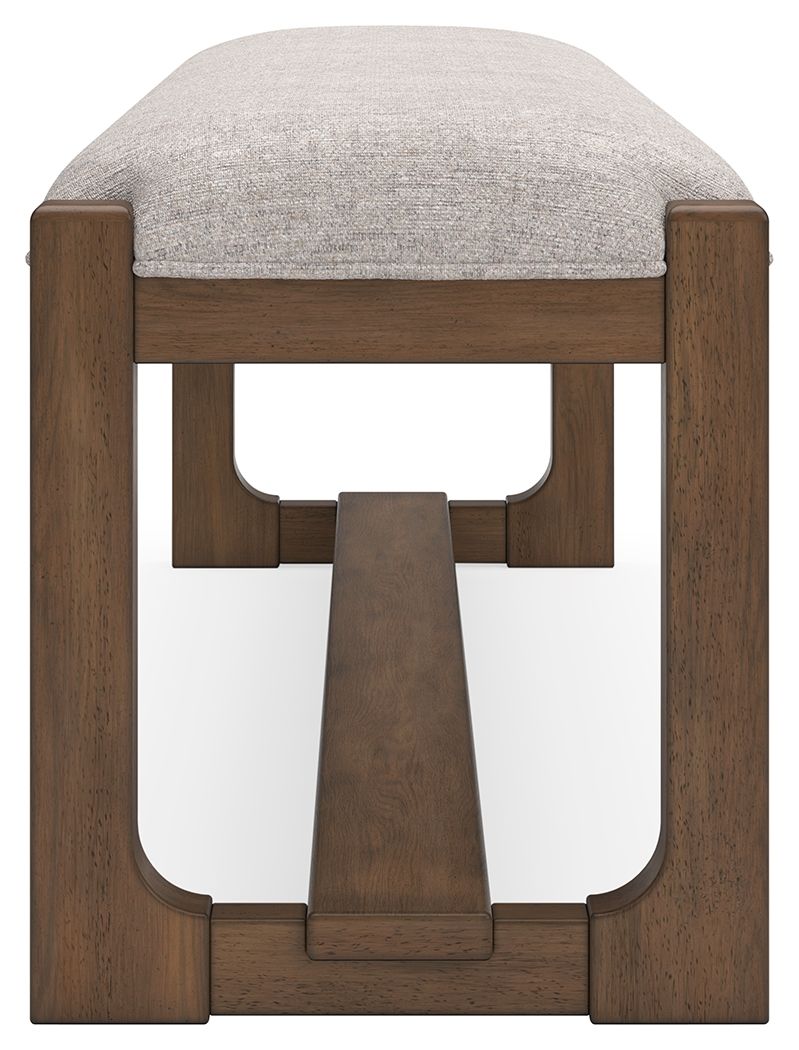 Cabalynn - Oatmeal / Light Brown - Large Uph Dining Room Bench by Signature Design by Ashley® | Bel Furniture