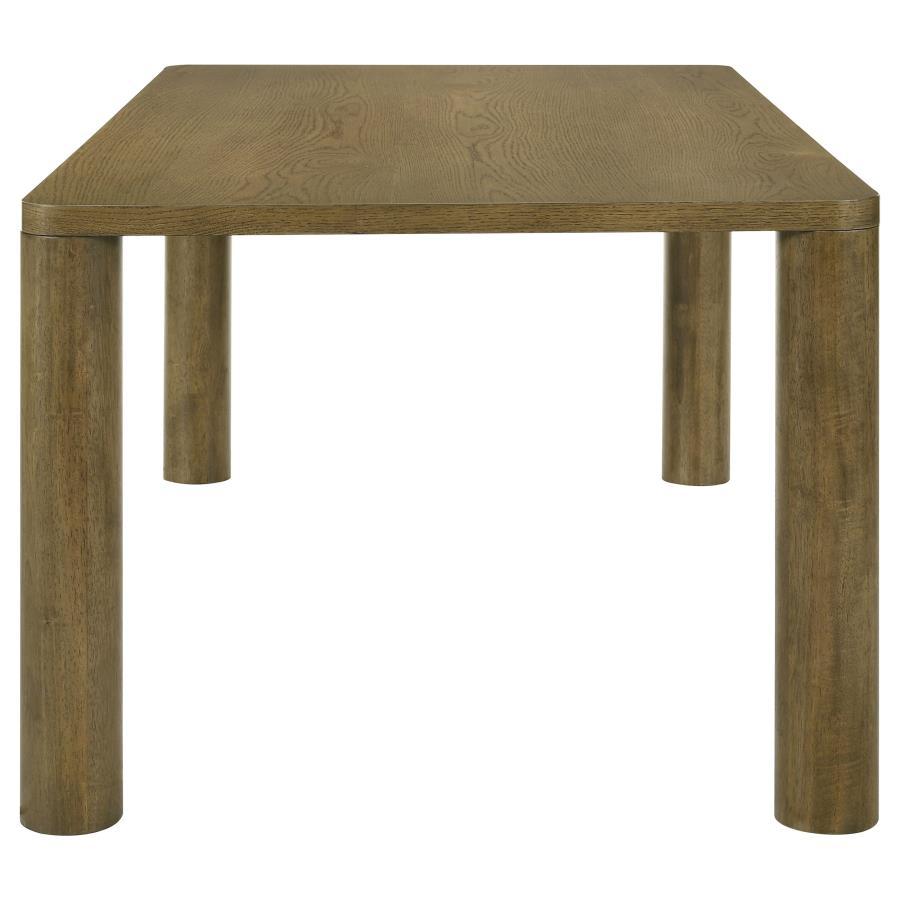 Castlewood - Rectangular Wood Dining Table - Brown Oak by Coaster Fine Furniture | Bel Furniture