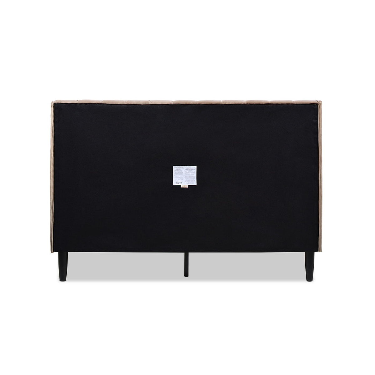 Aspen - Queen Vertical Tufted Modern Headboard Platform Bed Set - Mink