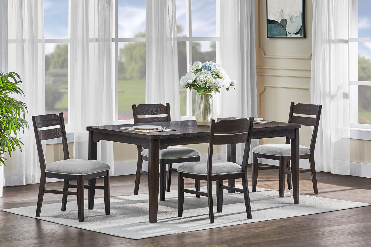 Higgins - Dining Table - Dark oak by Crown Mark | Bel Furniture