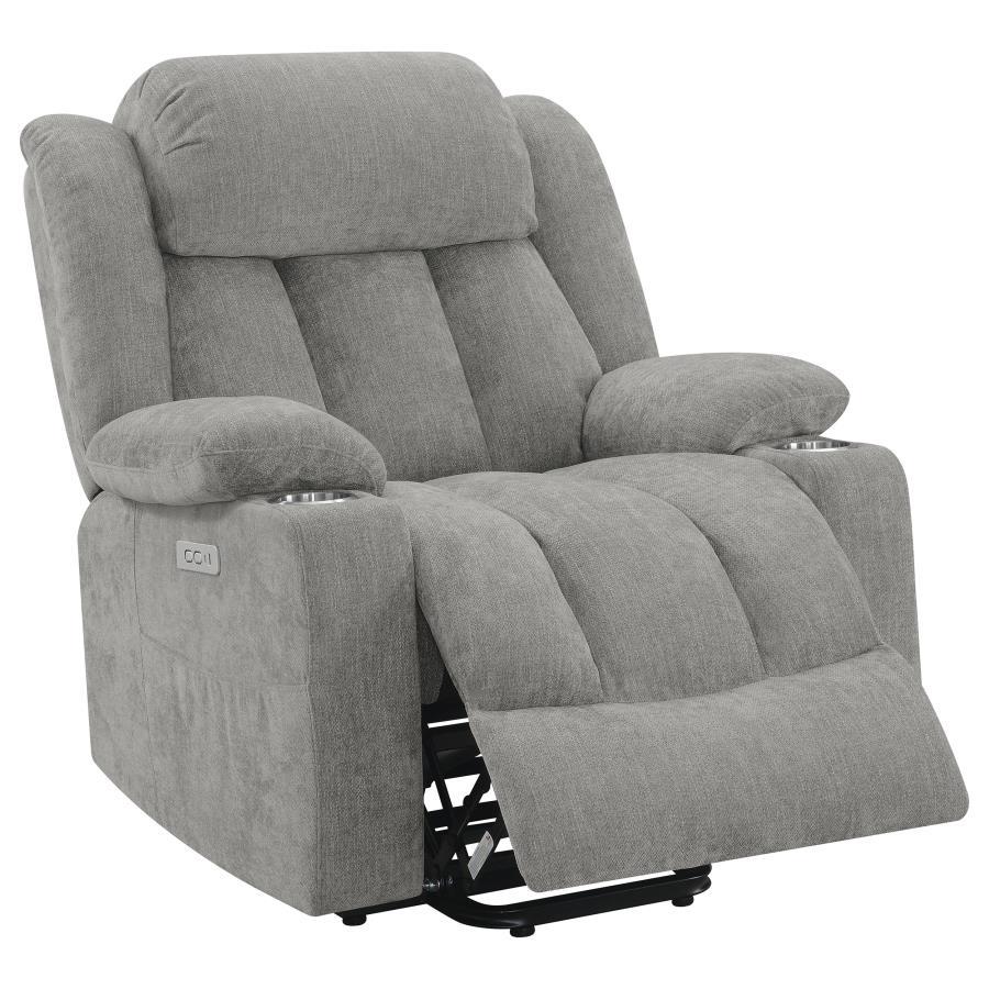 Houston - Upholstered Power Lift Recliner Chair by CoasterEveryday | Bel Furniture