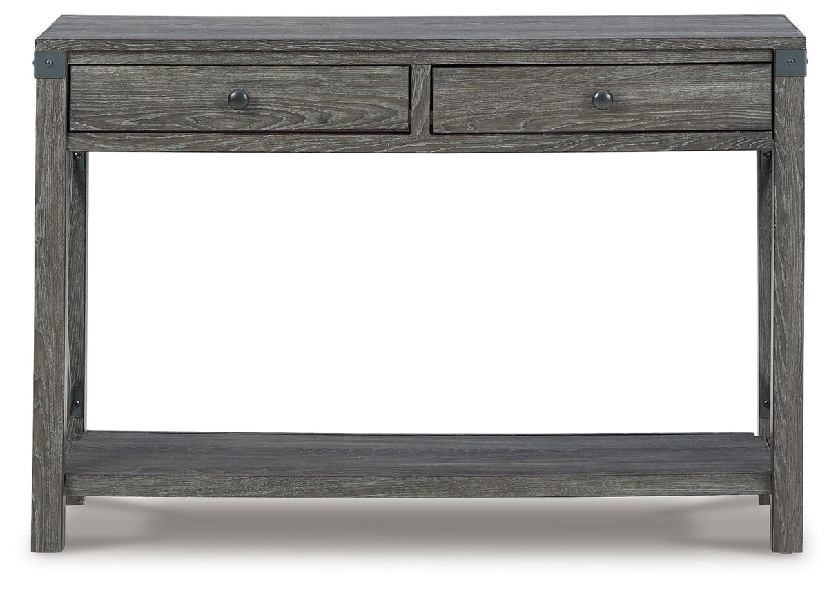 Freedan - Console Sofa Table - Grayish Brown