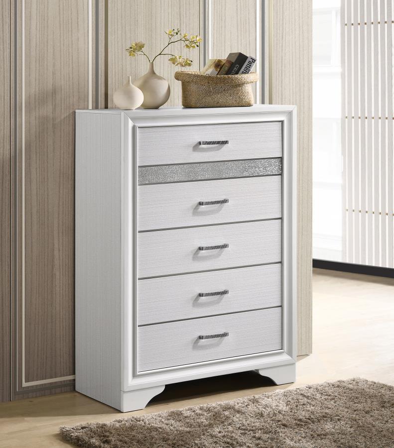 Miranda - 5-Drawer Bedroom Chest by CoasterEveryday | Bel Furniture