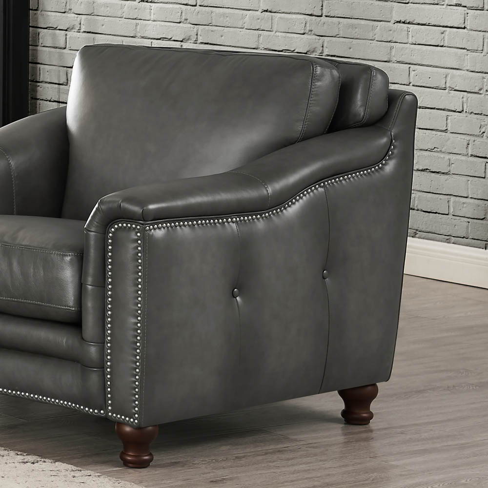 Belfast - Top Grain Leather Chair by Hydeline Furniture | Bel Furniture
