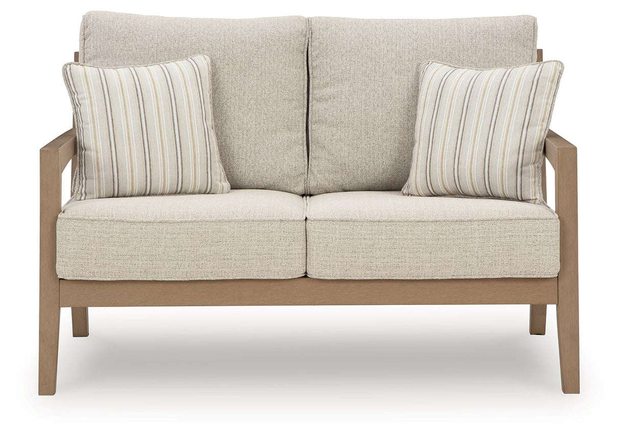 Hallow Creek - Driftwood - Loveseat With Cushion by Signature Design by Ashley® | Bel Furniture