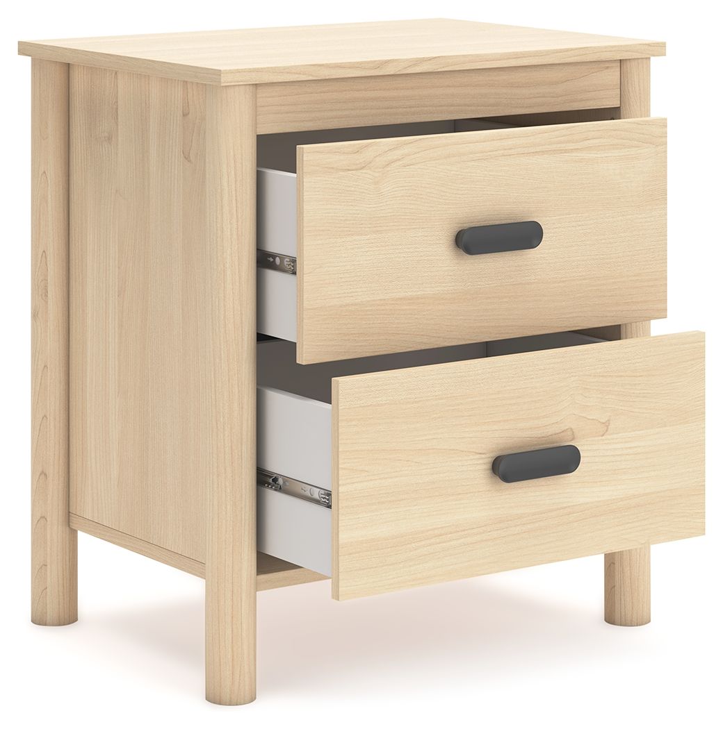 Cabinella - Tan - Two Drawer Night Stand by Signature Design by Ashley® | Bel Furniture