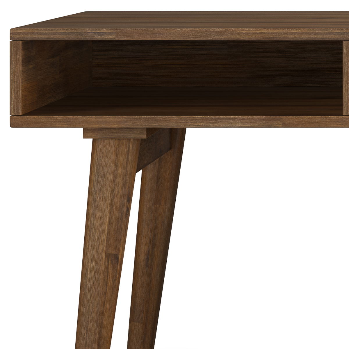 Clarkson - Desk With Side Drawers - Rustic Natural Aged Brown by Simpli-Home | Bel Furniture