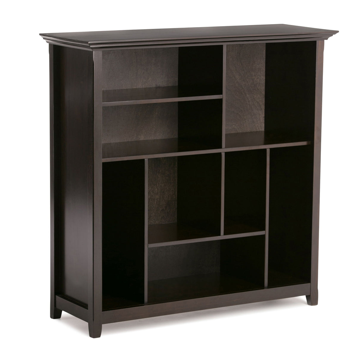 Amherst - Multi Cube Bookcase And Storage Unit Dark Brown by Simpli-Home | Bel Furniture