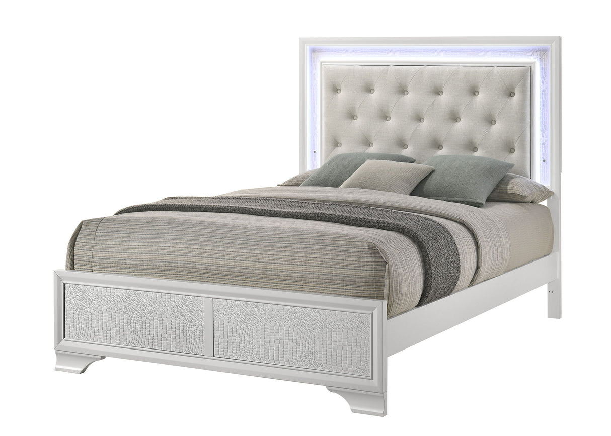 Lyssa - Bedroom Set - Oat / Frost by Crown Mark | Bel Furniture