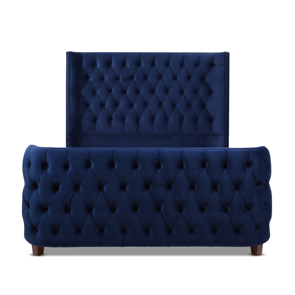 Brooklyn - Tufted Panel Bed Headboard And Footboard Set by Jennifer Taylor Home | Bel Furniture