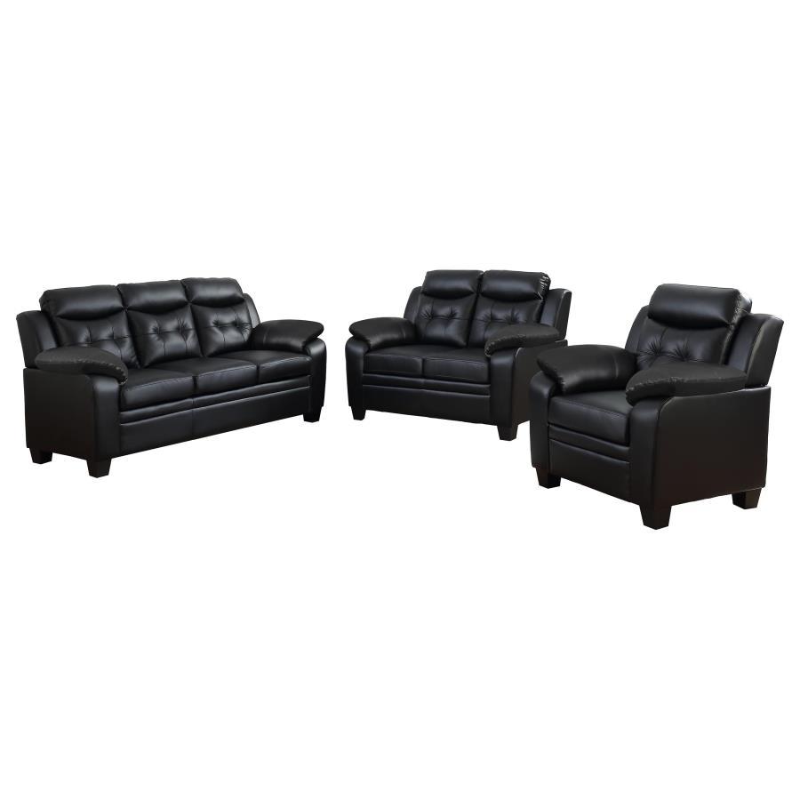 Finley - Upholstered Padded Arm Tufted Sofa Set by CoasterEveryday | Bel Furniture