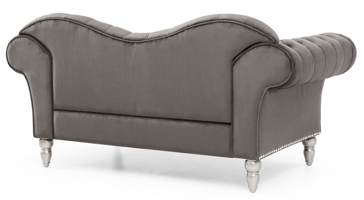 Elegant Round Arm Loveseat