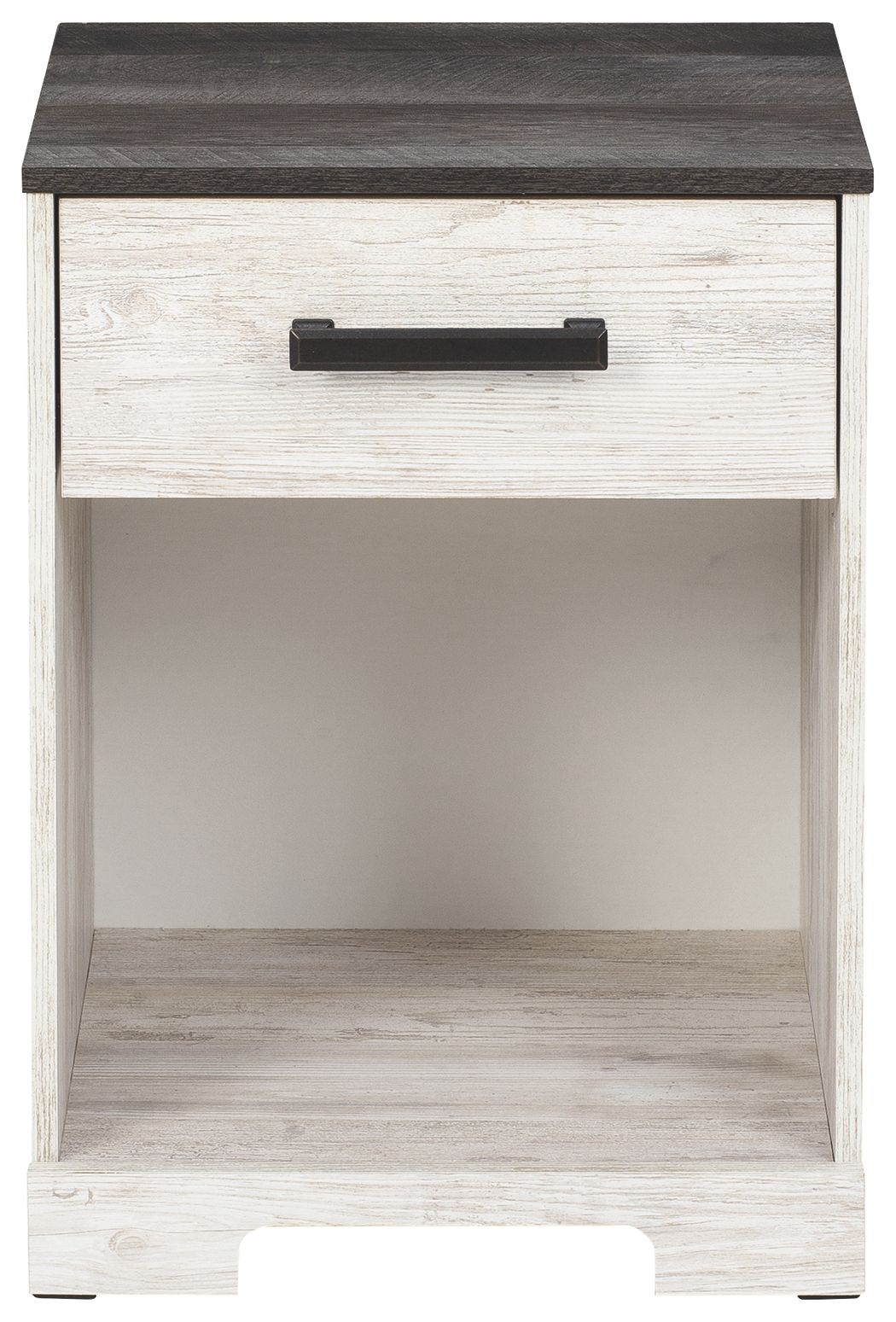 Shawburn - Whitewash / Charcoal Gray - One Drawer Night Stand by Signature Design by Ashley® | Bel Furniture