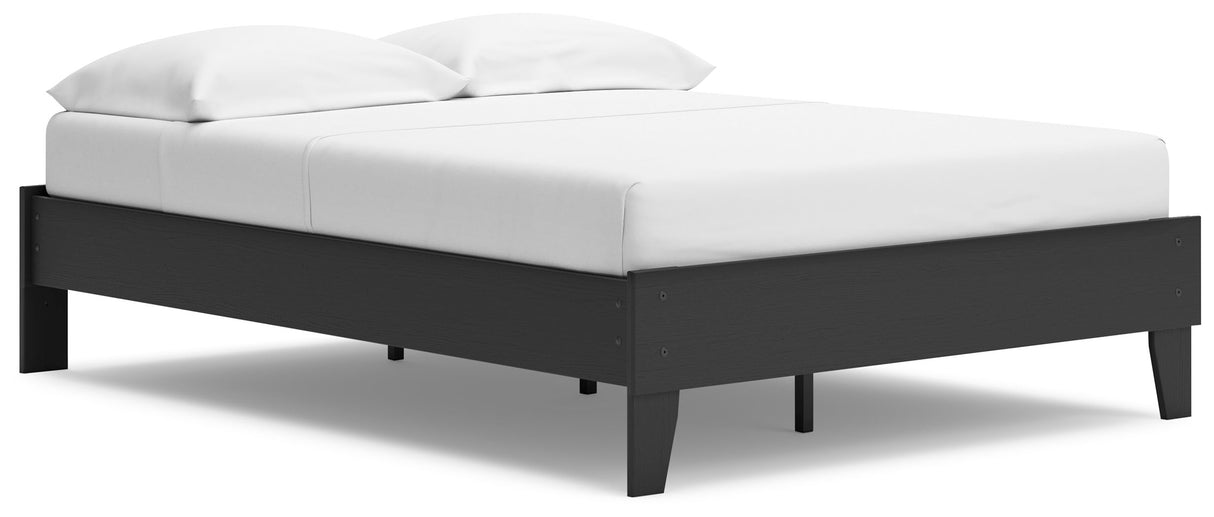 Socalle - Platform Bed Black Full by Signature Design by Ashley® | Bel Furniture