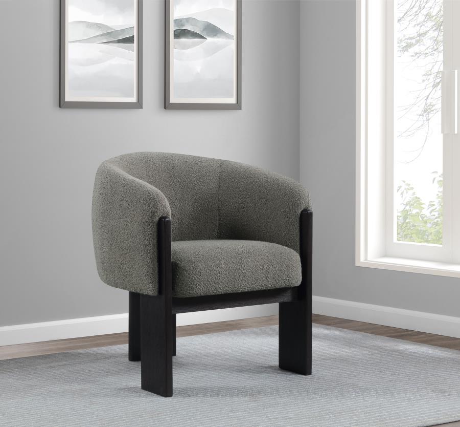 Valdez - Boucle Upholstered Barrel Back Accent Chair by CoasterEveryday | Bel Furniture