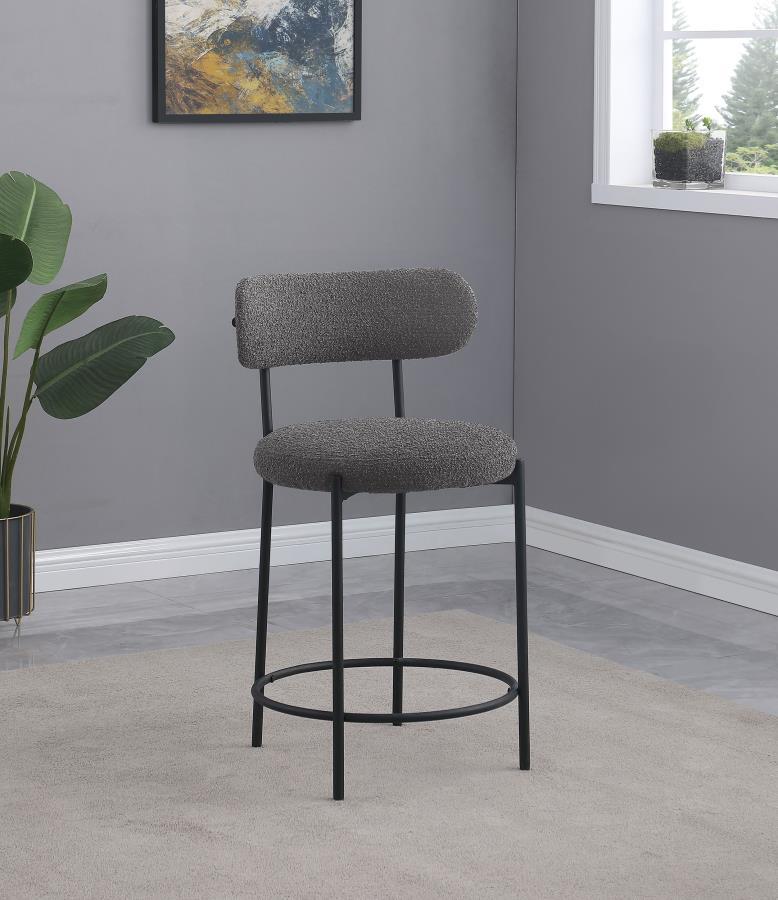 Viola - Boucle Upholstered Bar Stool (Set of 2) by Coaster Fine Furniture | Bel Furniture