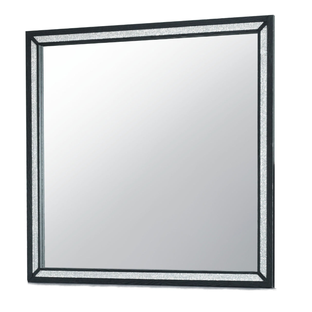 Carlos - Mirror - Black by Global Furniture USA | Bel Furniture